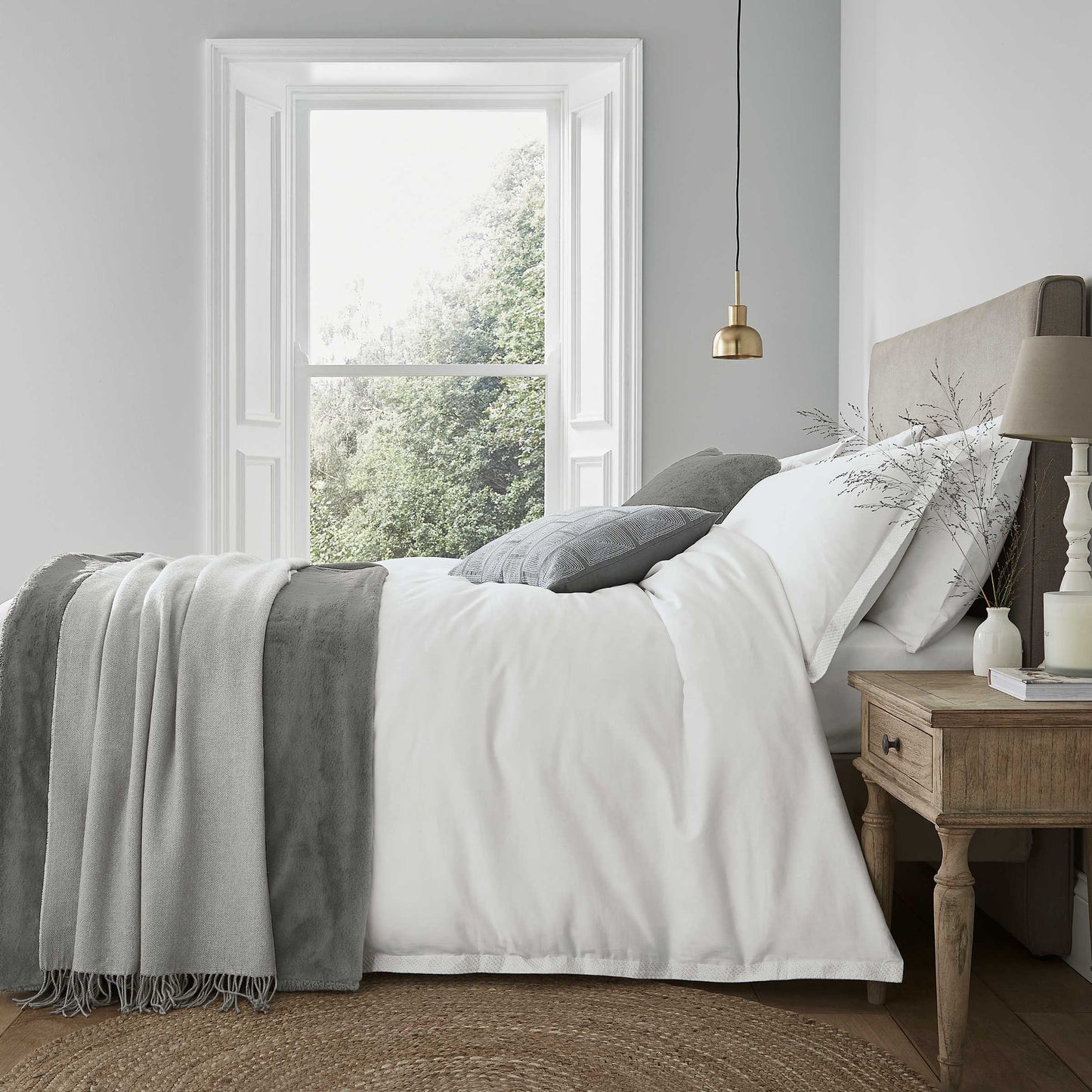 Eva Duvet Cover, White
