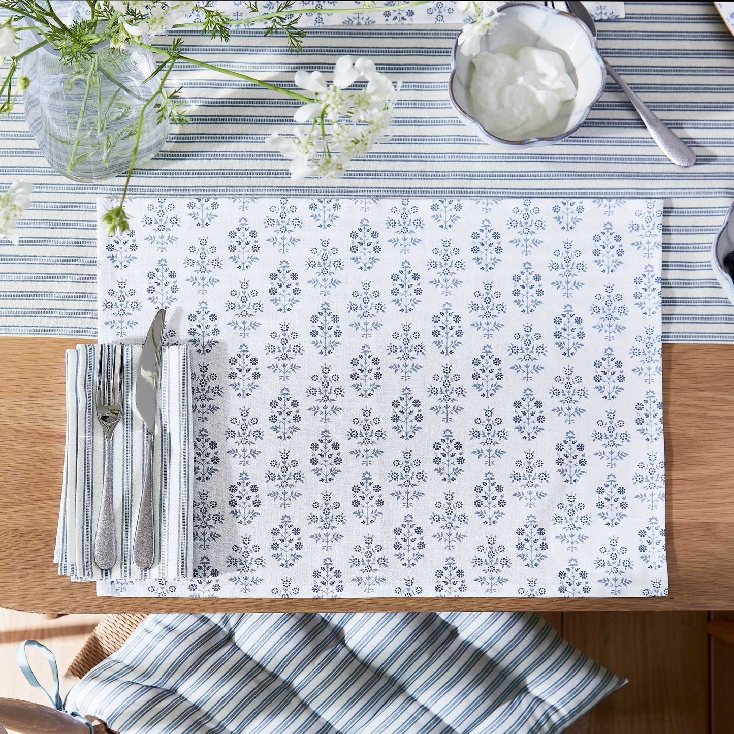 Sofie Placemat, Ballintoy Blue - Set of 2
