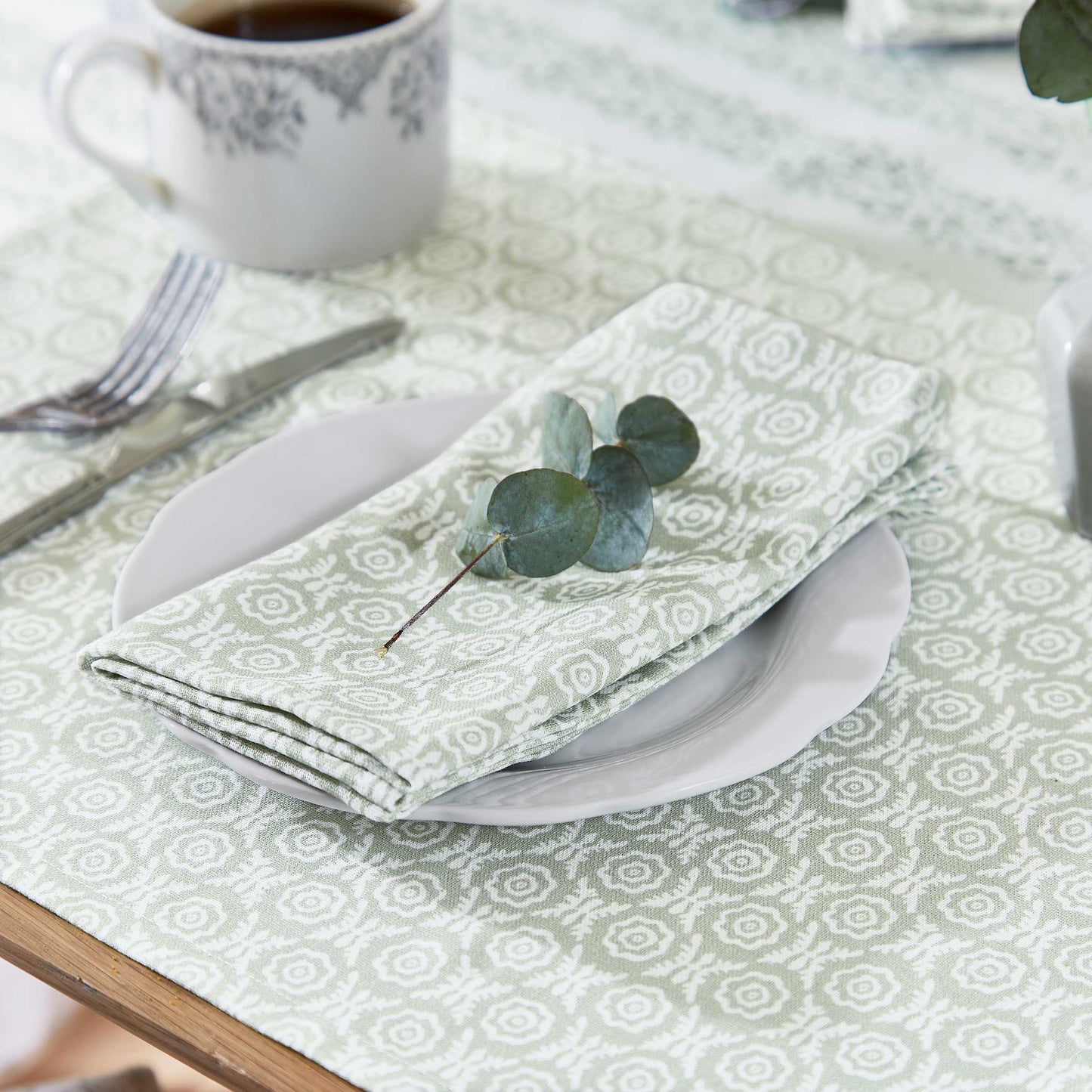 Thea Napkins, Mourne Green - Set of 4