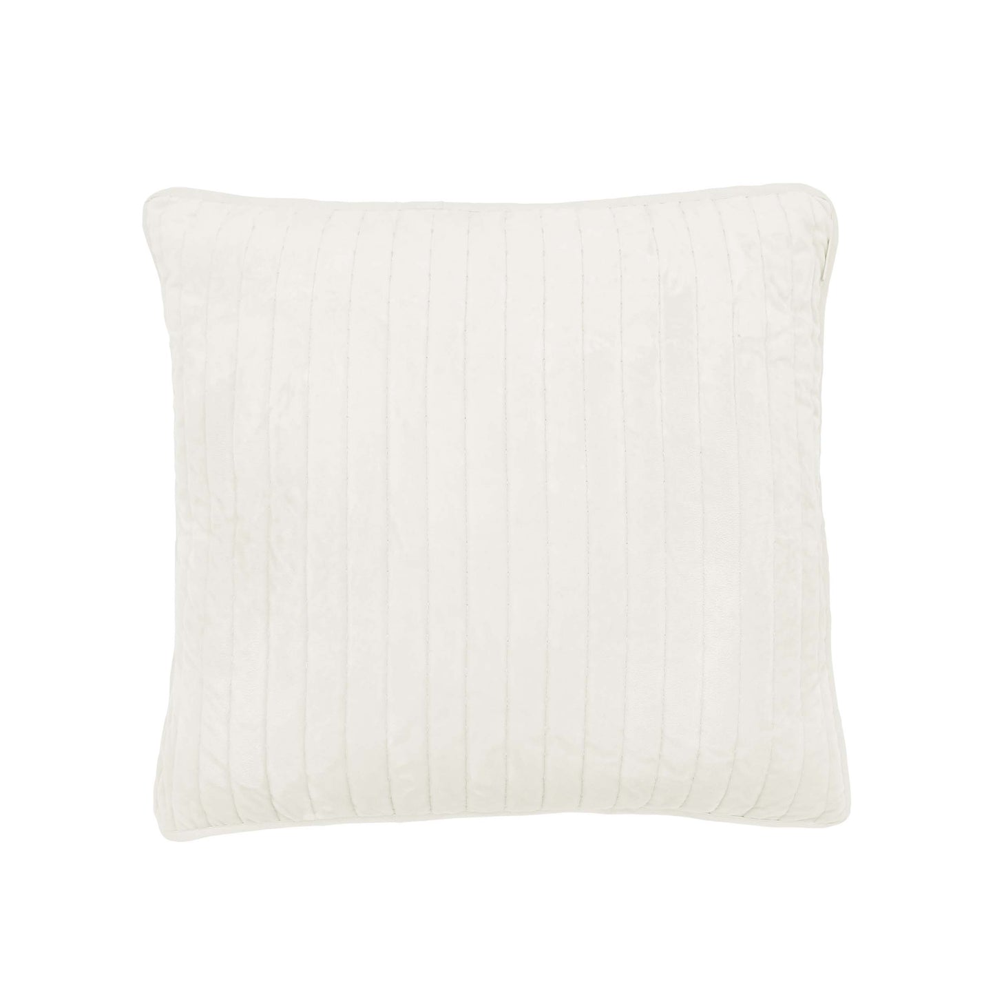 Flynn Quilted Cushion 50cm x 50cm, White
