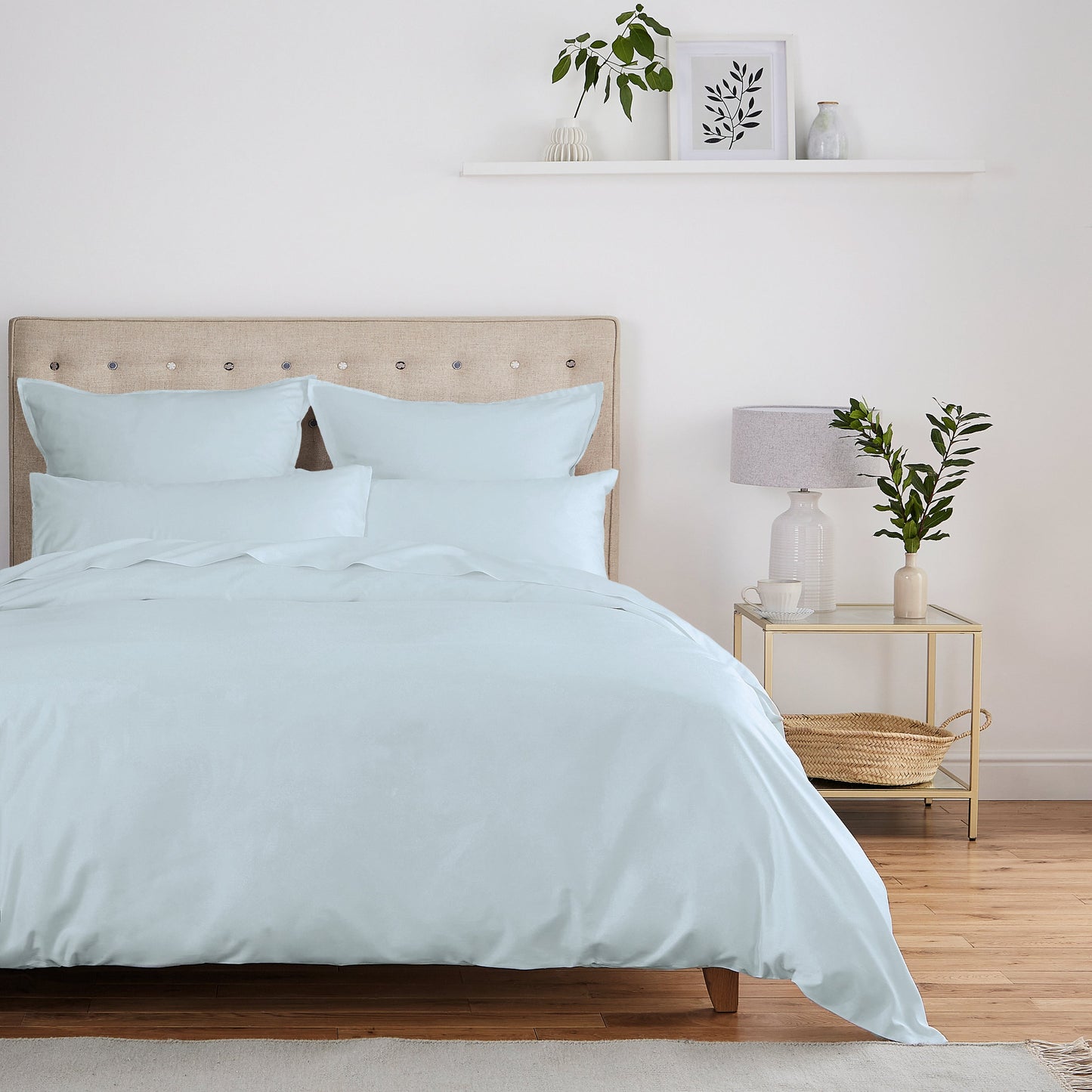 500 Thread Count Plain Dye Ballintoy Blue