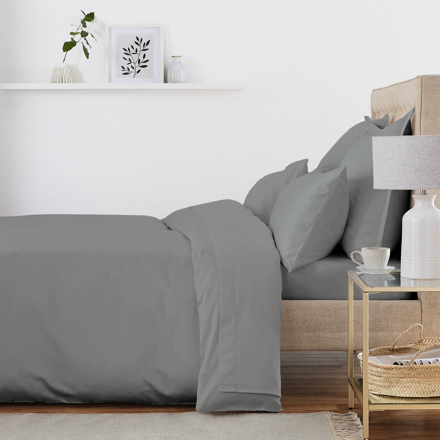 500 Thread Count Bedding Storm Grey