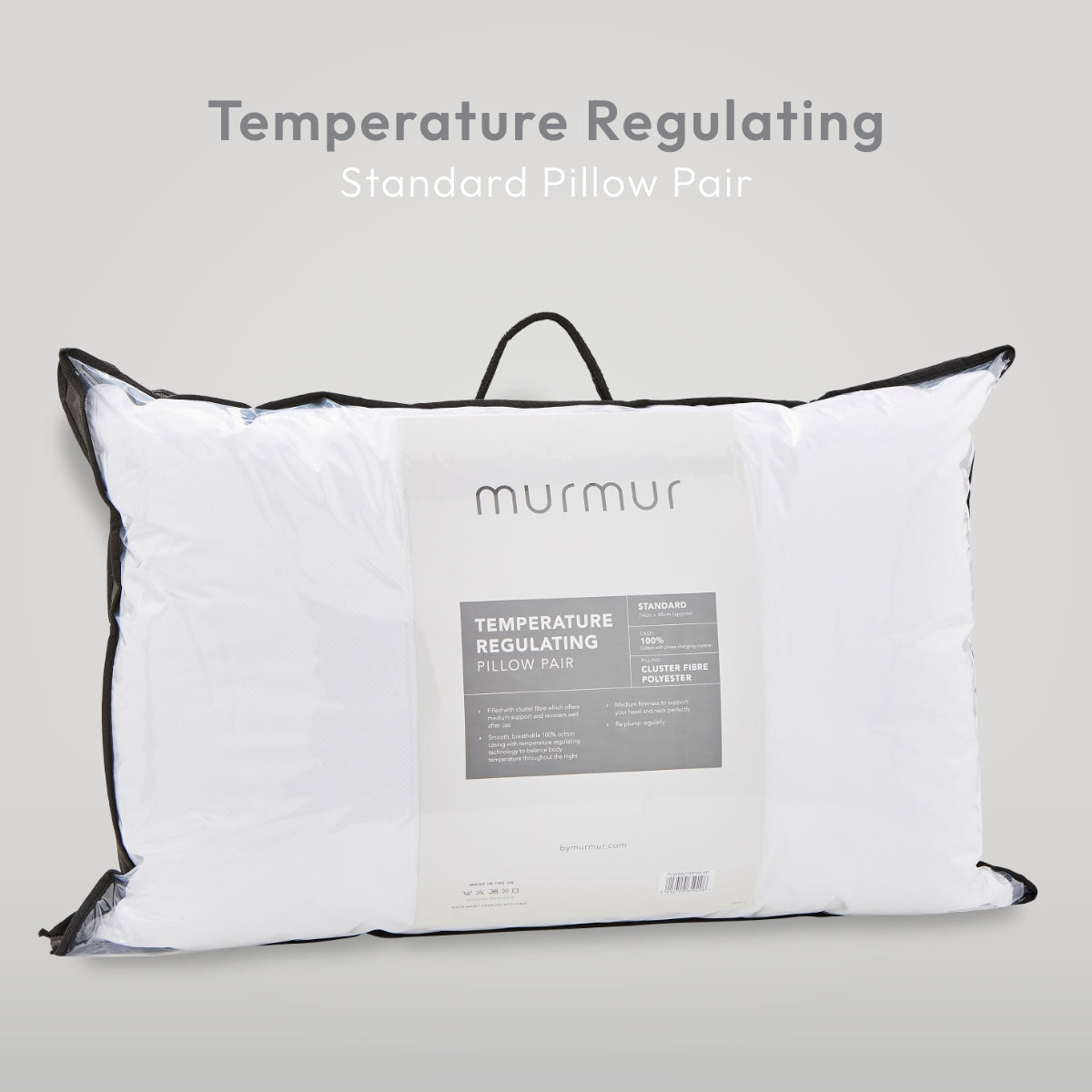 Temperature Regulating Standard Pillow Pair