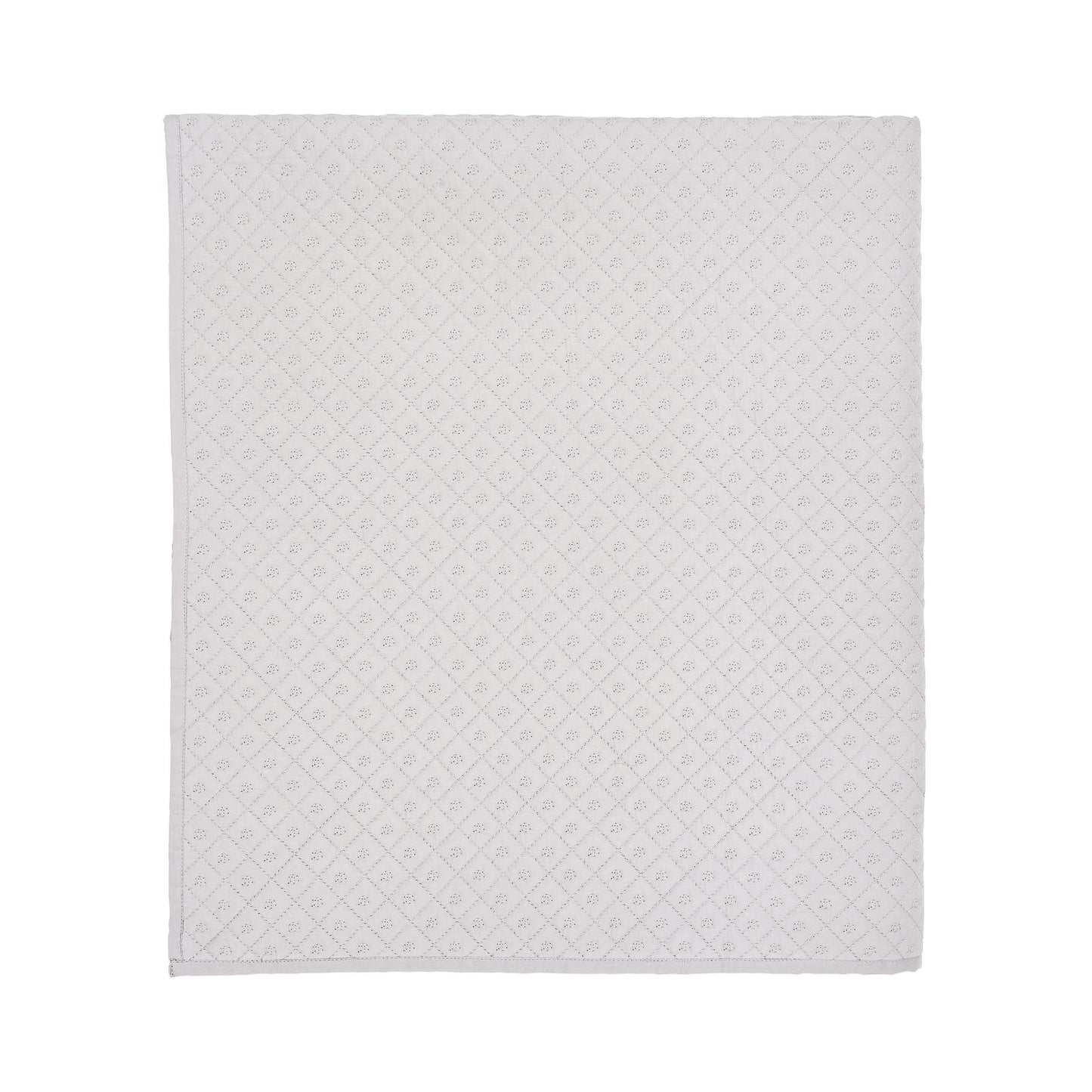 Murmur Grey Quilted Throw