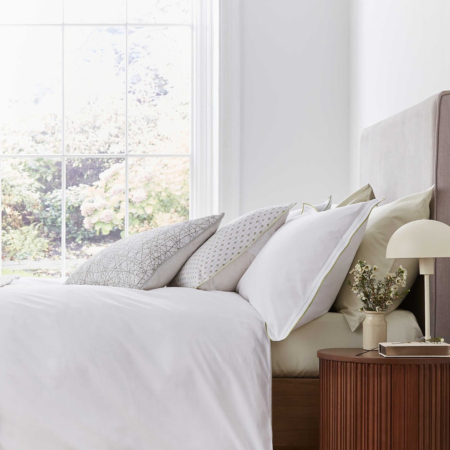 Elle Duvet Cover, Mourne Green