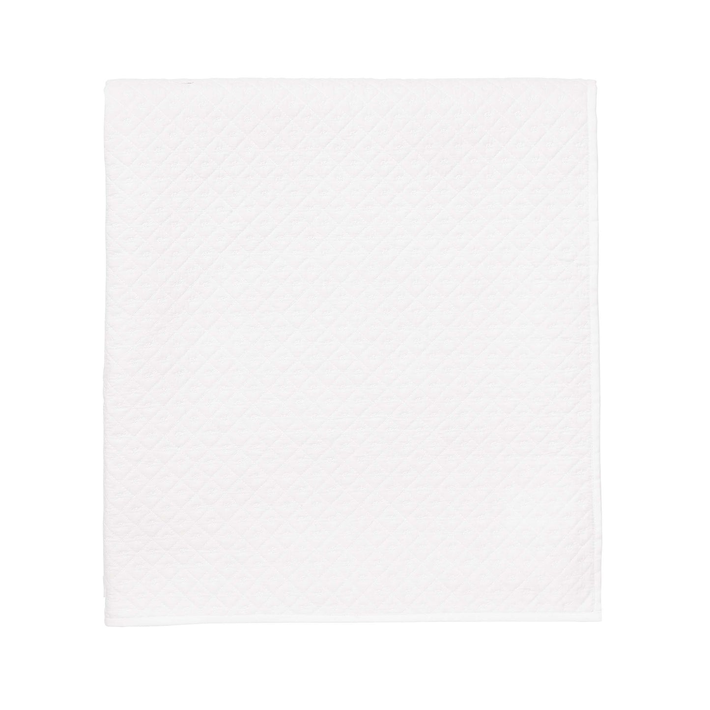 White Murmur Quilted Throw