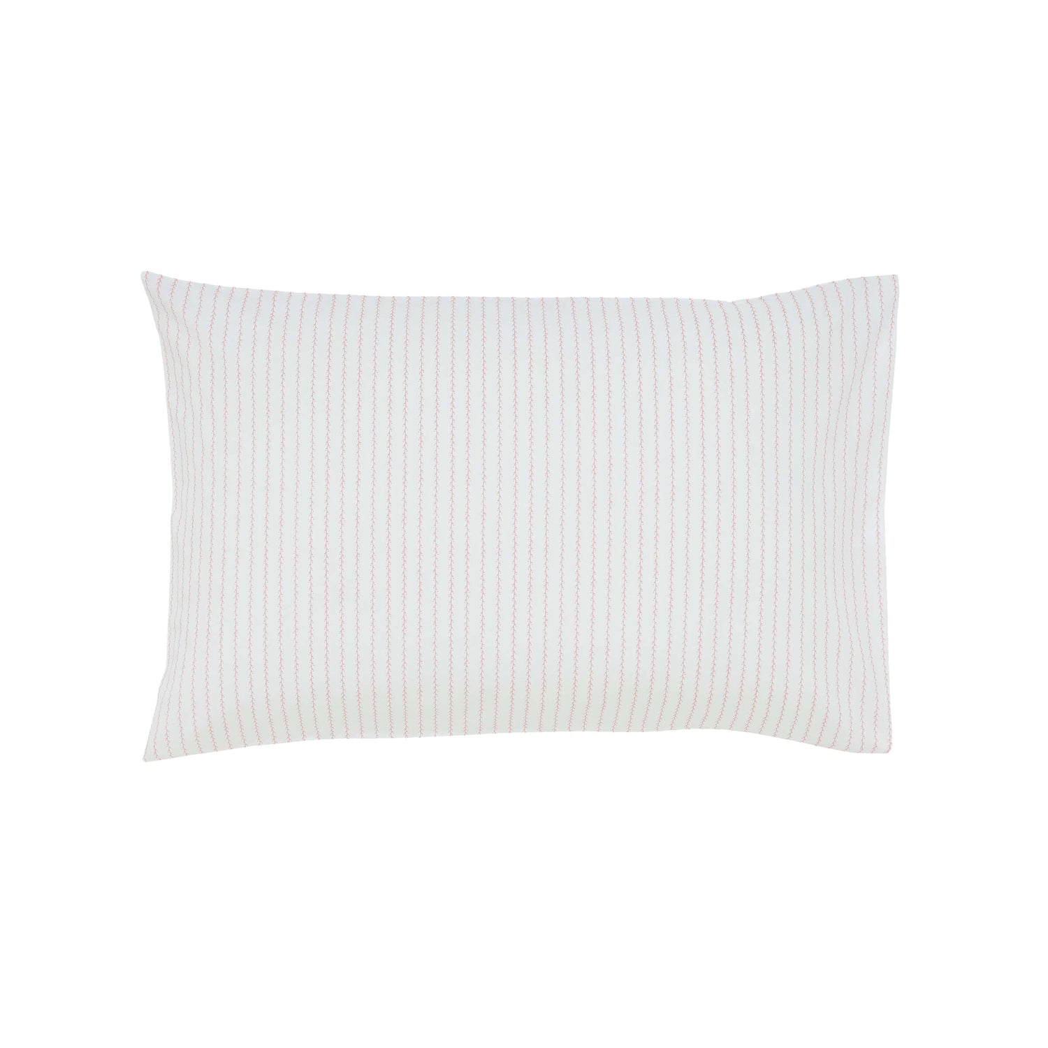 Clemmie Standard Pillowcase Rose Shell & White