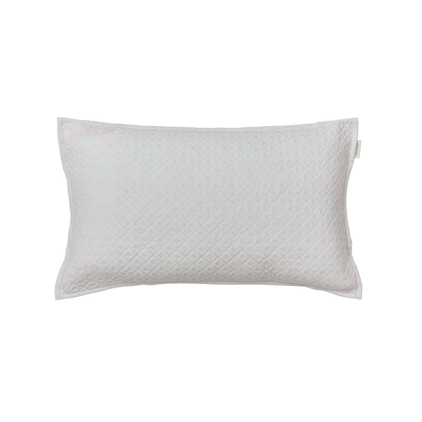 Cynthia Quilted Cushion 50cm x 30cm, Cloud Grey
