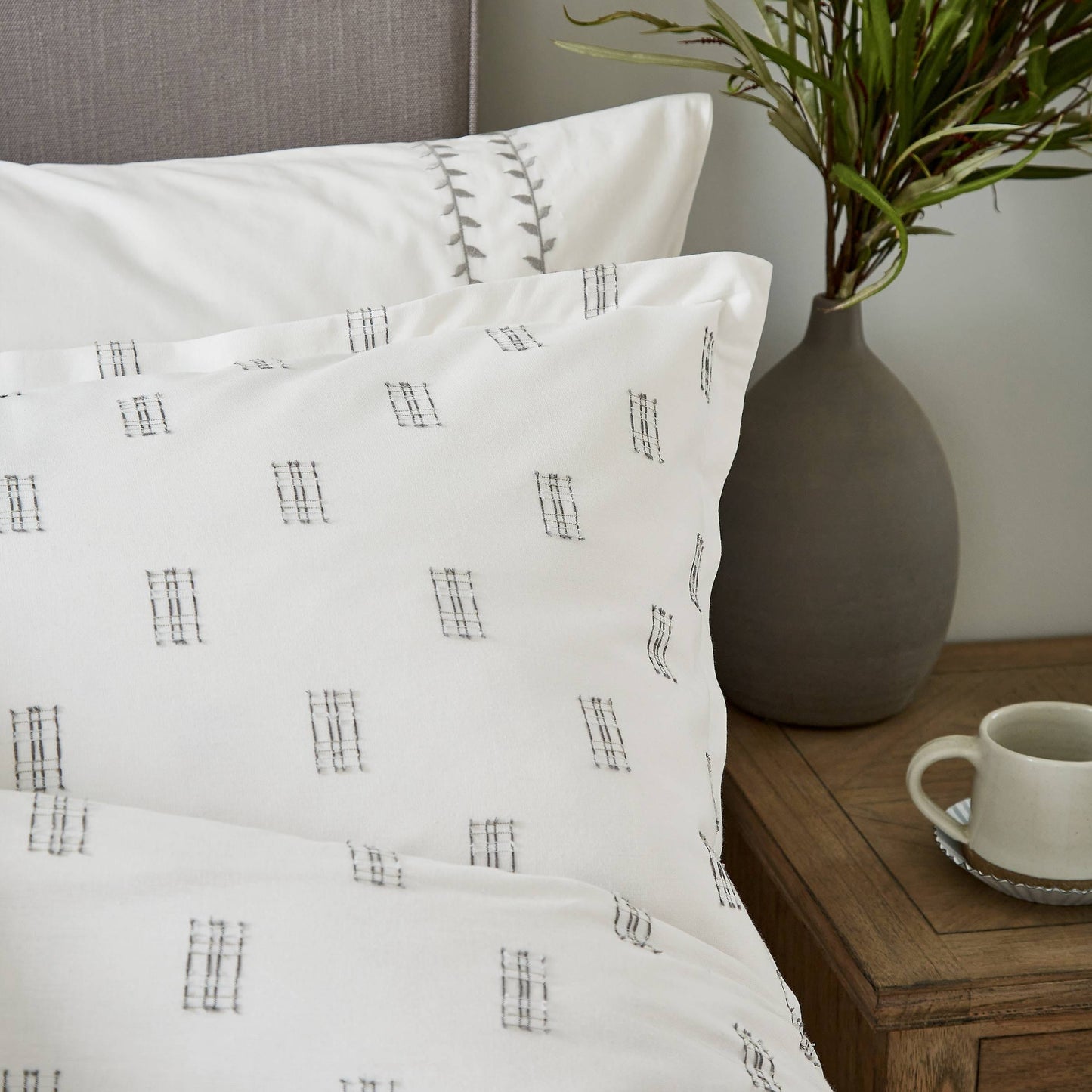 Elska Oxford Pillowcase Cloud Grey