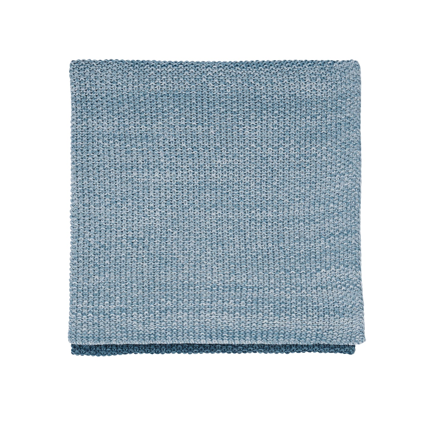 Flo Knitted Throw, Ballintoy Blue