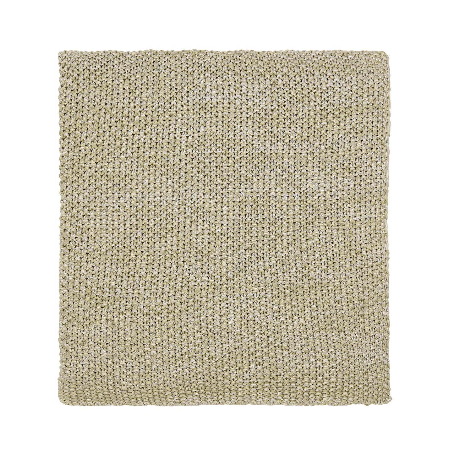 Flo Knitted Throw, Mourne Green