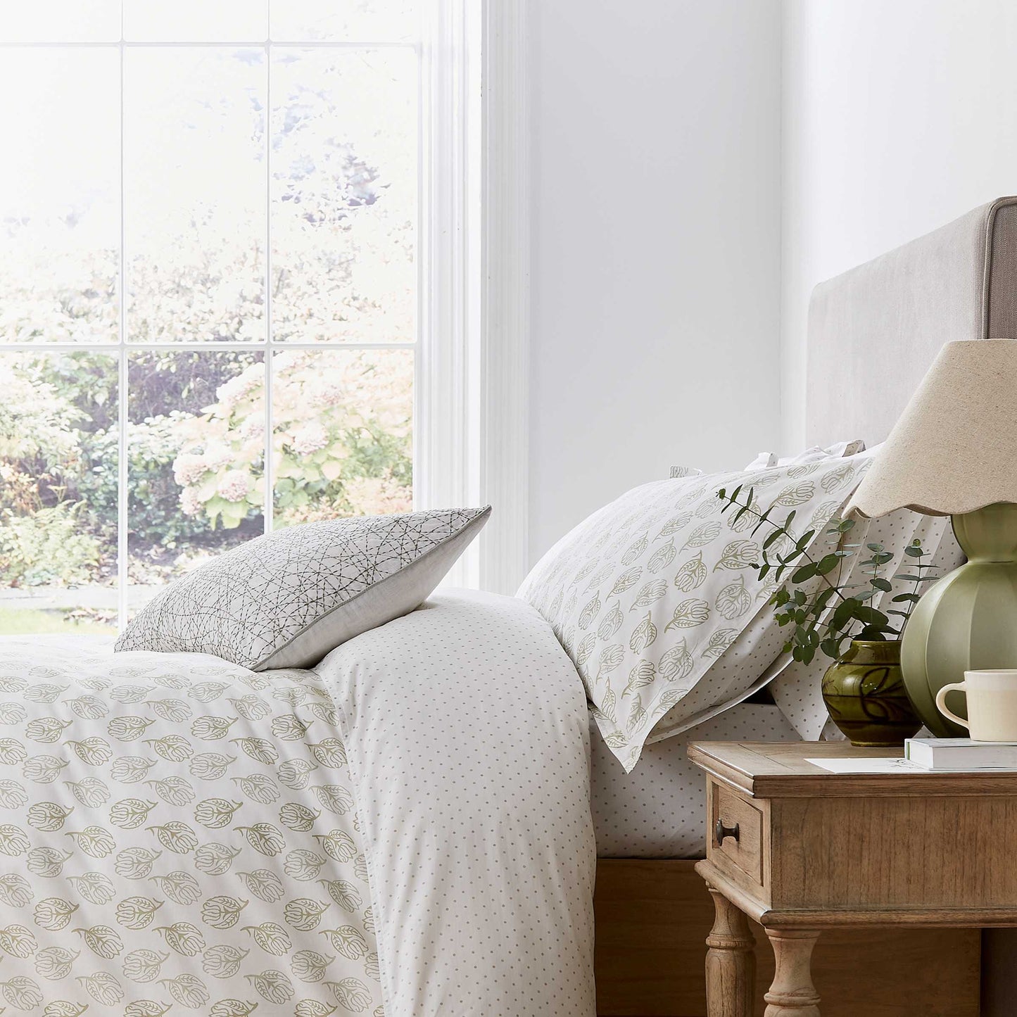 Georgia Duvet Cover Set, Mourne Green