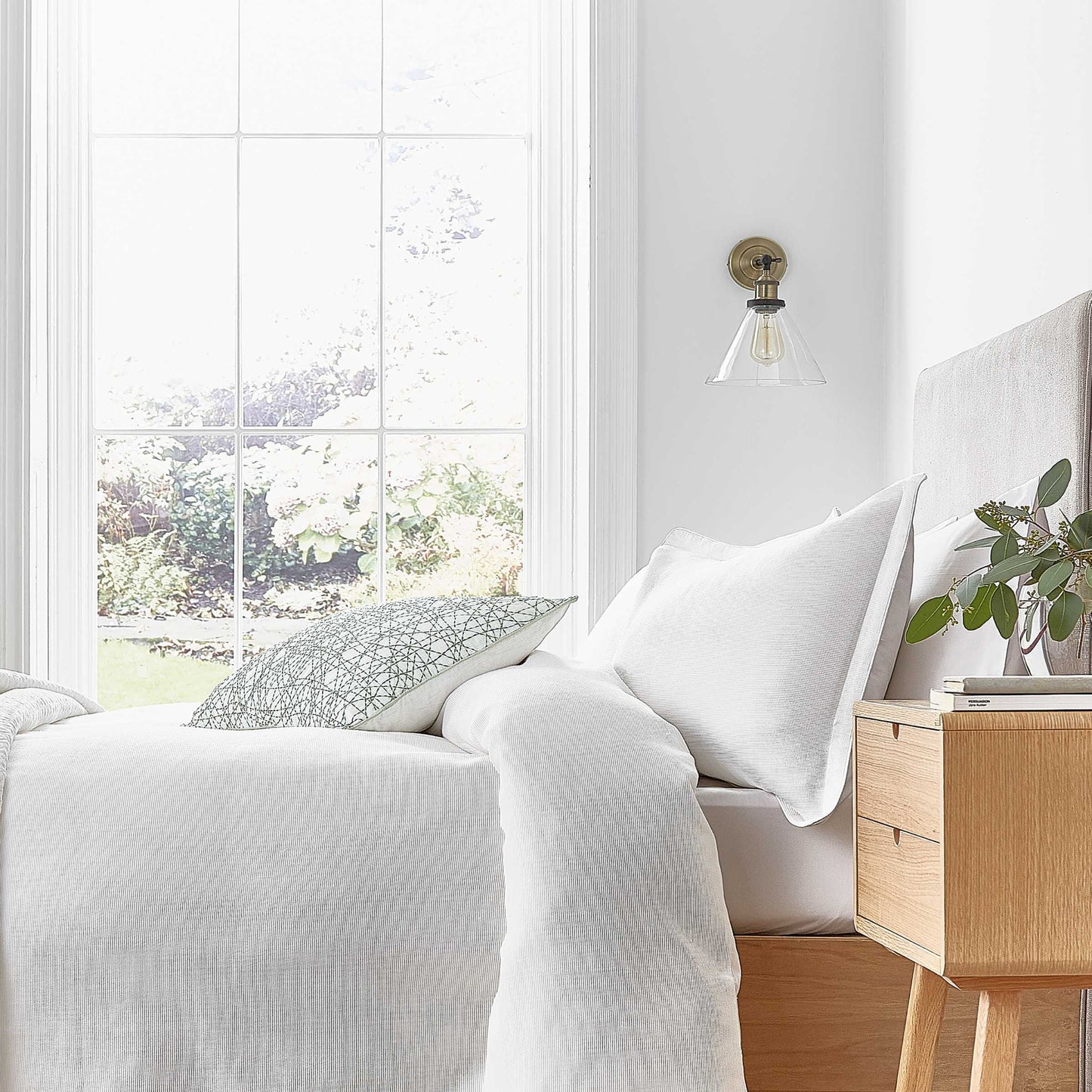 Greta Duvet Cover, White