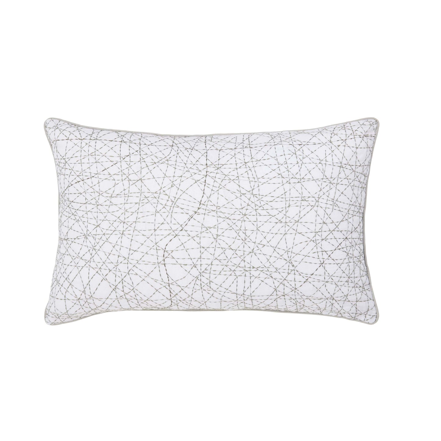 Murmur Green Embroidered Cushion