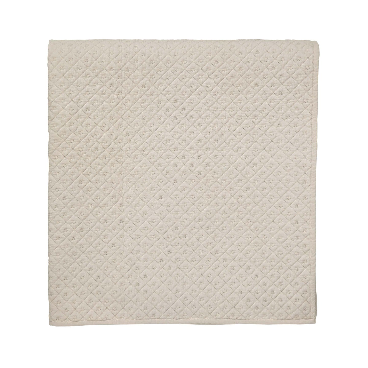 Ivory Quilted Murmur Throw