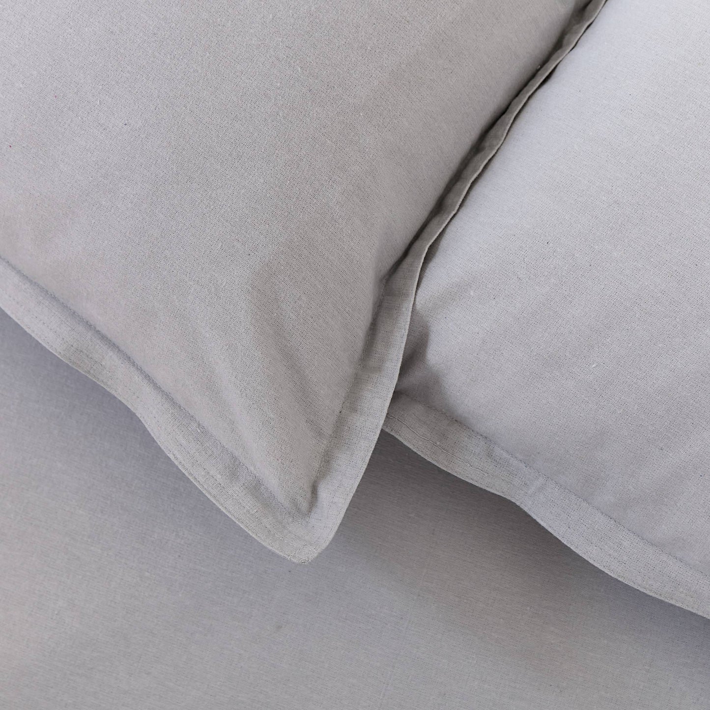Laila Brushed Cotton Oxford Pillowcase Cloud Grey