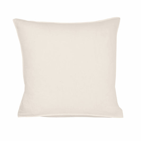 Linen Blend Plain Ivory Sham