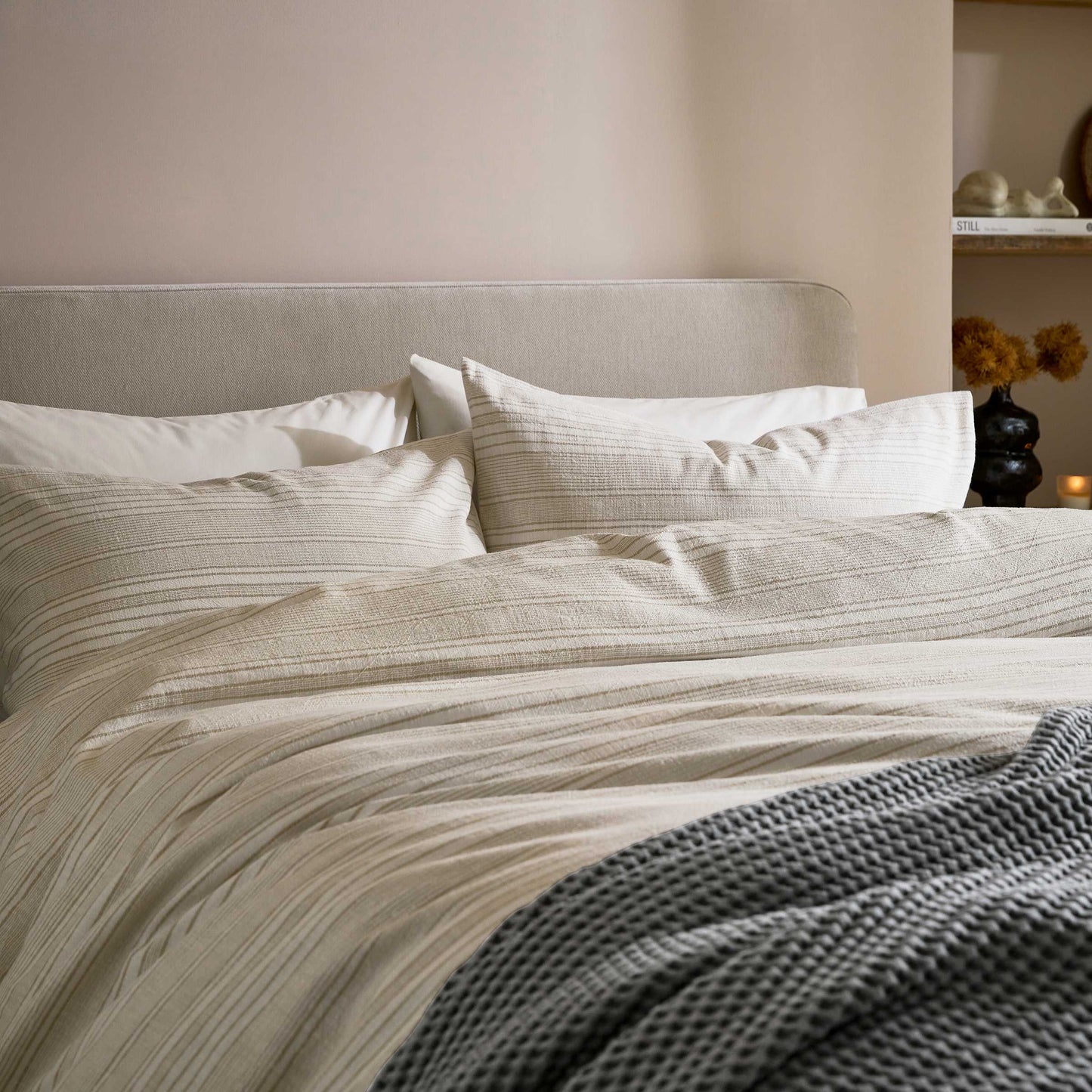 Zelda Duvet Cover Set, Canvas Cream