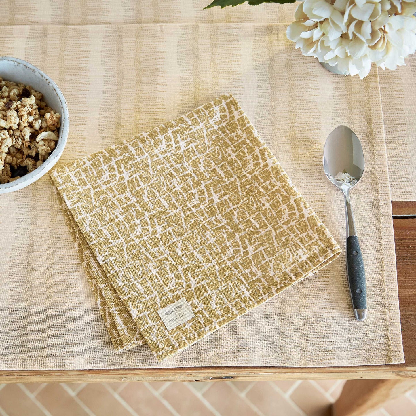 Camille Napkins, Warm Ochre - Set of 4