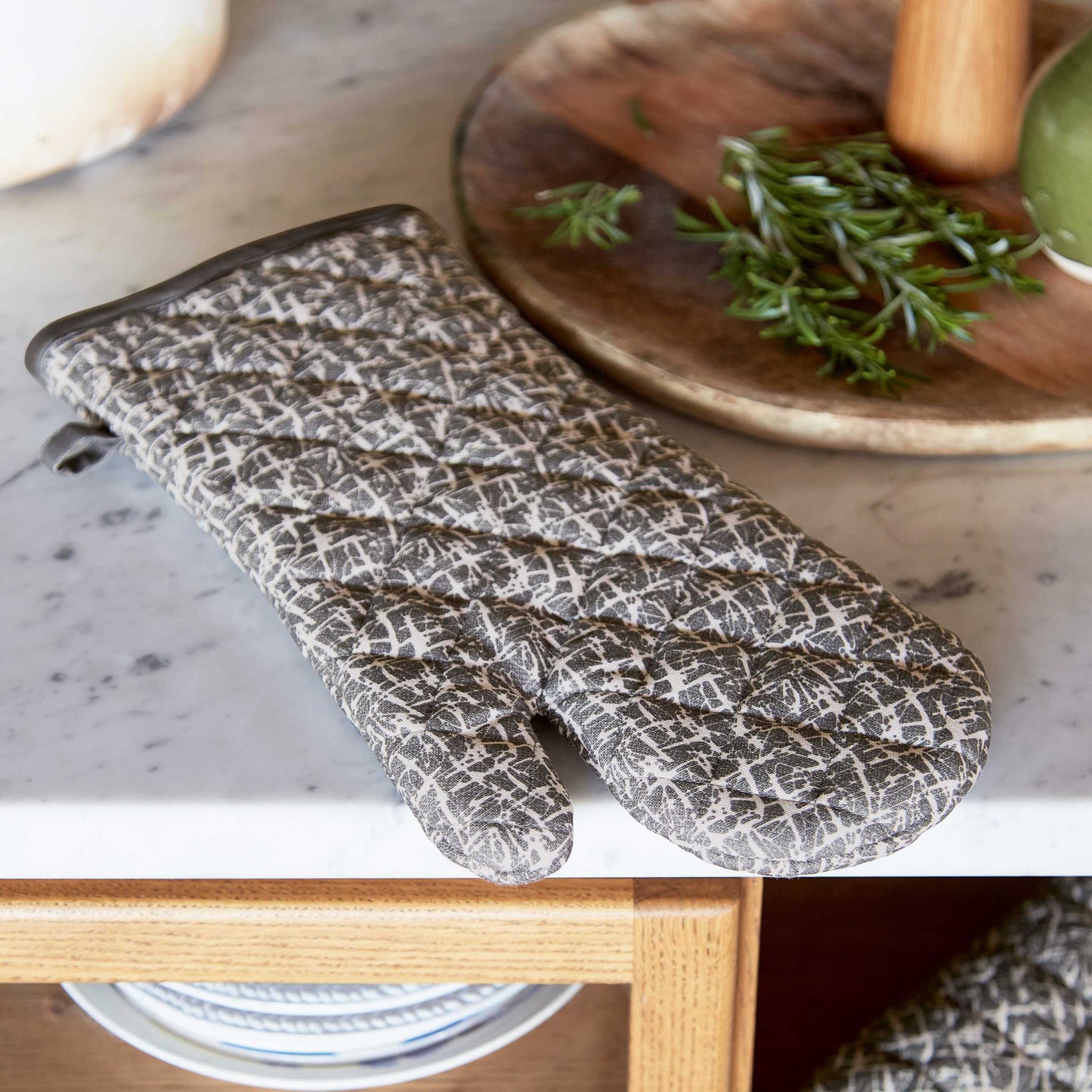 Camille Single Oven Glove, Charcoal