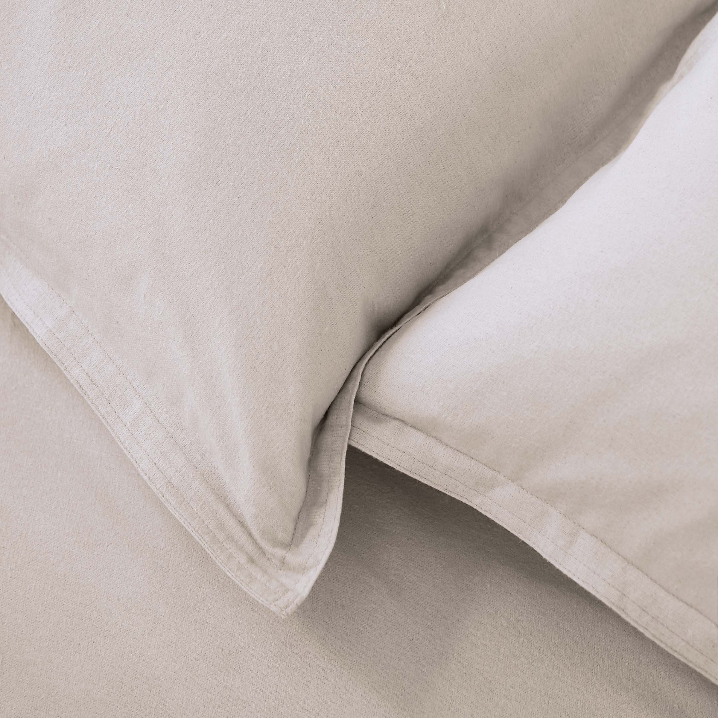 Laila Brushed Cotton Fitted Sheets, Linen Murmur