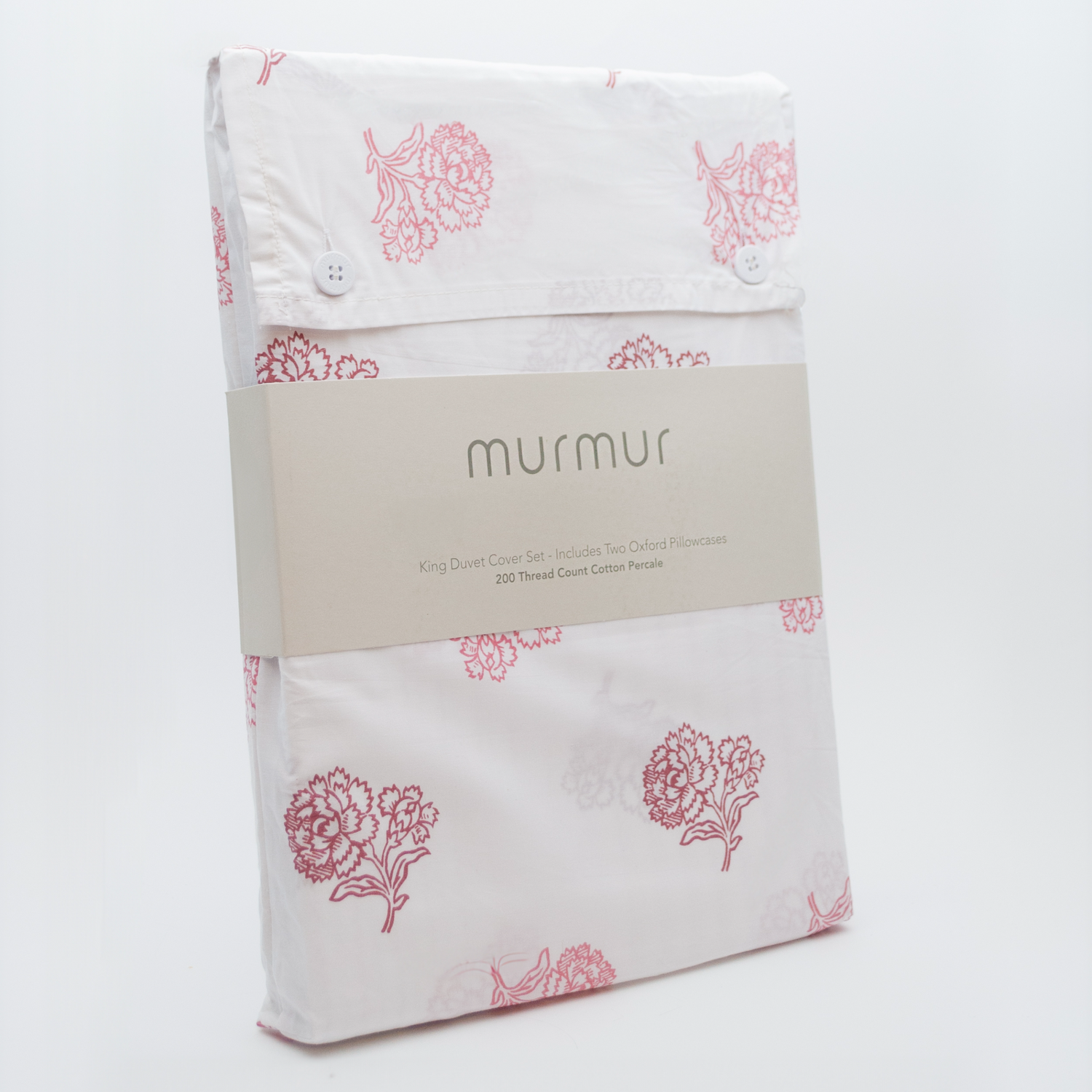 Clemmie Rose Shell & White Bedding Packaging
