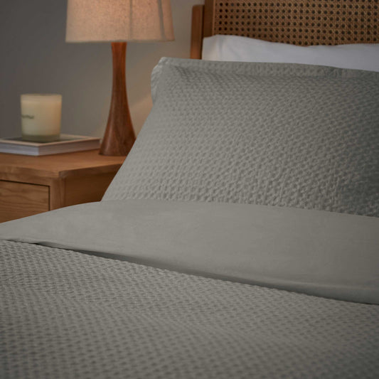 Lida Duvet Cover Set, Cloud Grey