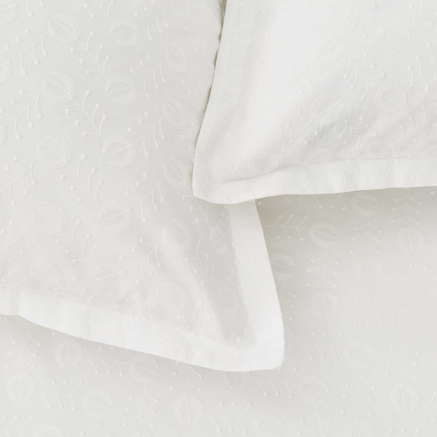Alice Oxford Pillowcase, White