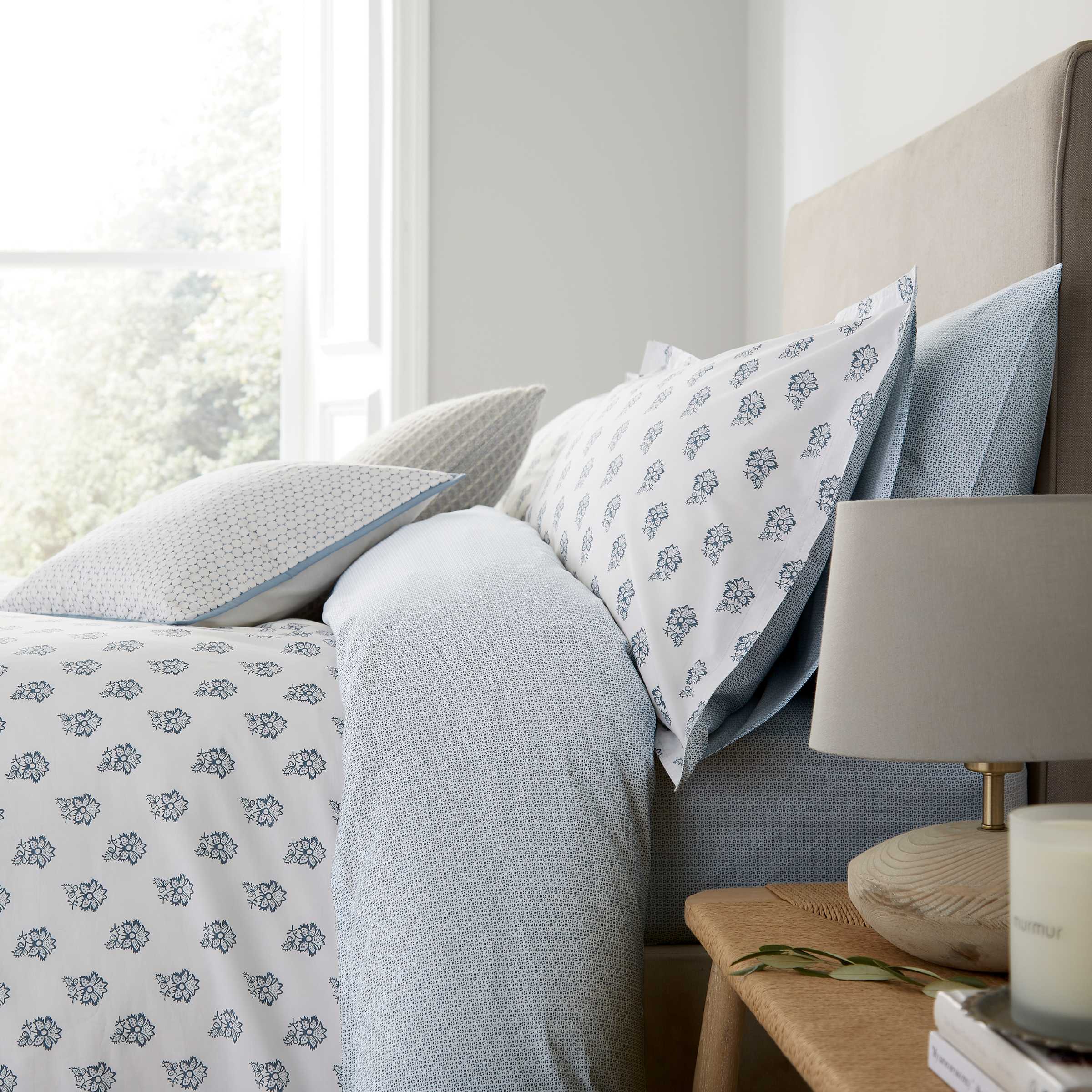 Edith Duvet Cover Set, Ballintoy Blue – Murmur