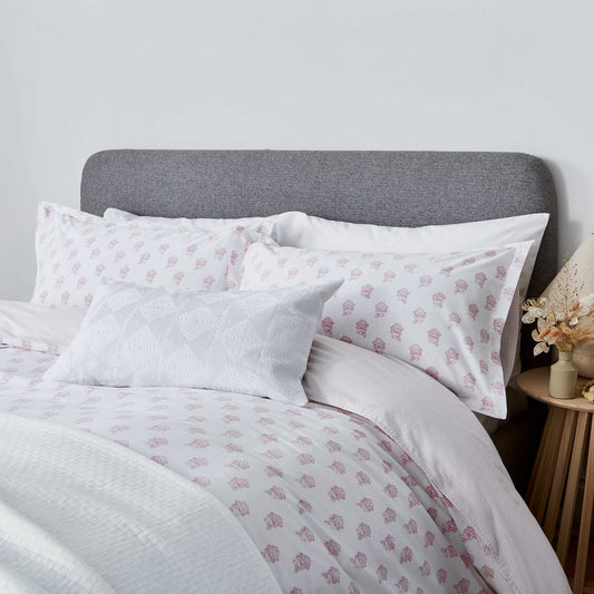 Edith Duvet Cover Set, Rose