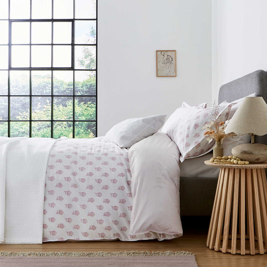 Edith Duvet Cover Set, Rose