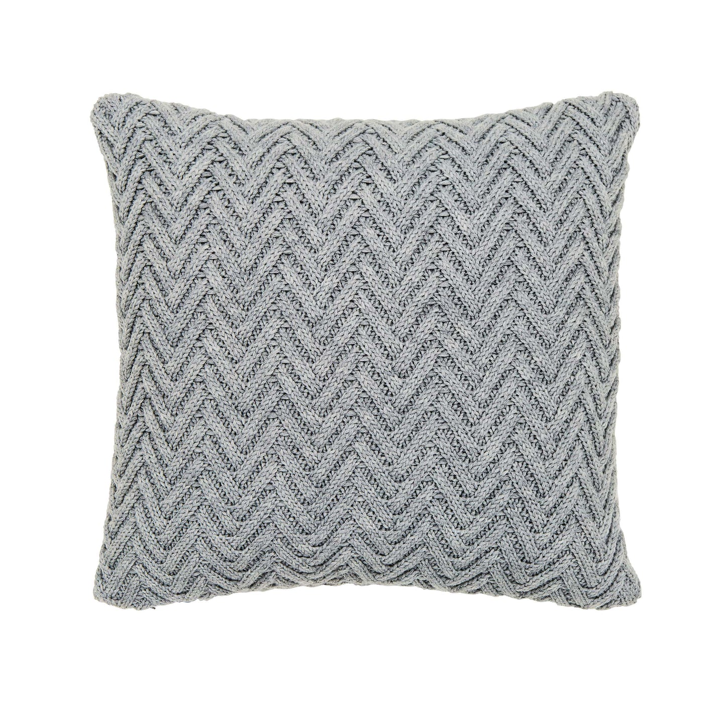 Harris Chunky Knit Cushion 50cm x 50cm, Cloud Grey – Murmur