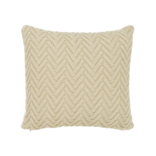 Harris Chunky Knit Cushion 50cm x 50cm, Linen