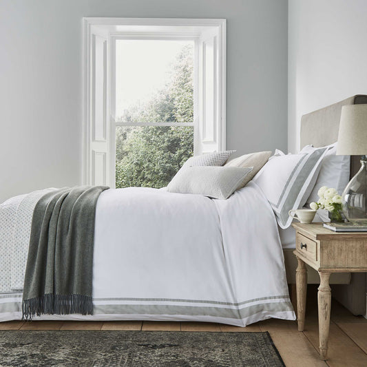 Jude Duvet Cover, Cloud Grey