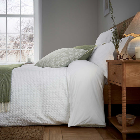 Lida Duvet Cover Set, White