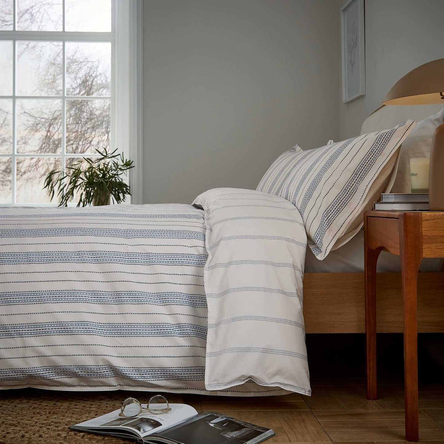 Lora Print, Ballintoy Blue