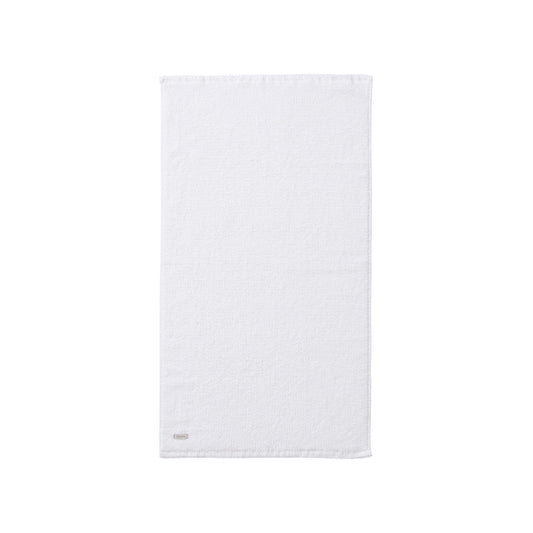 Lune Sculpted Towels, White