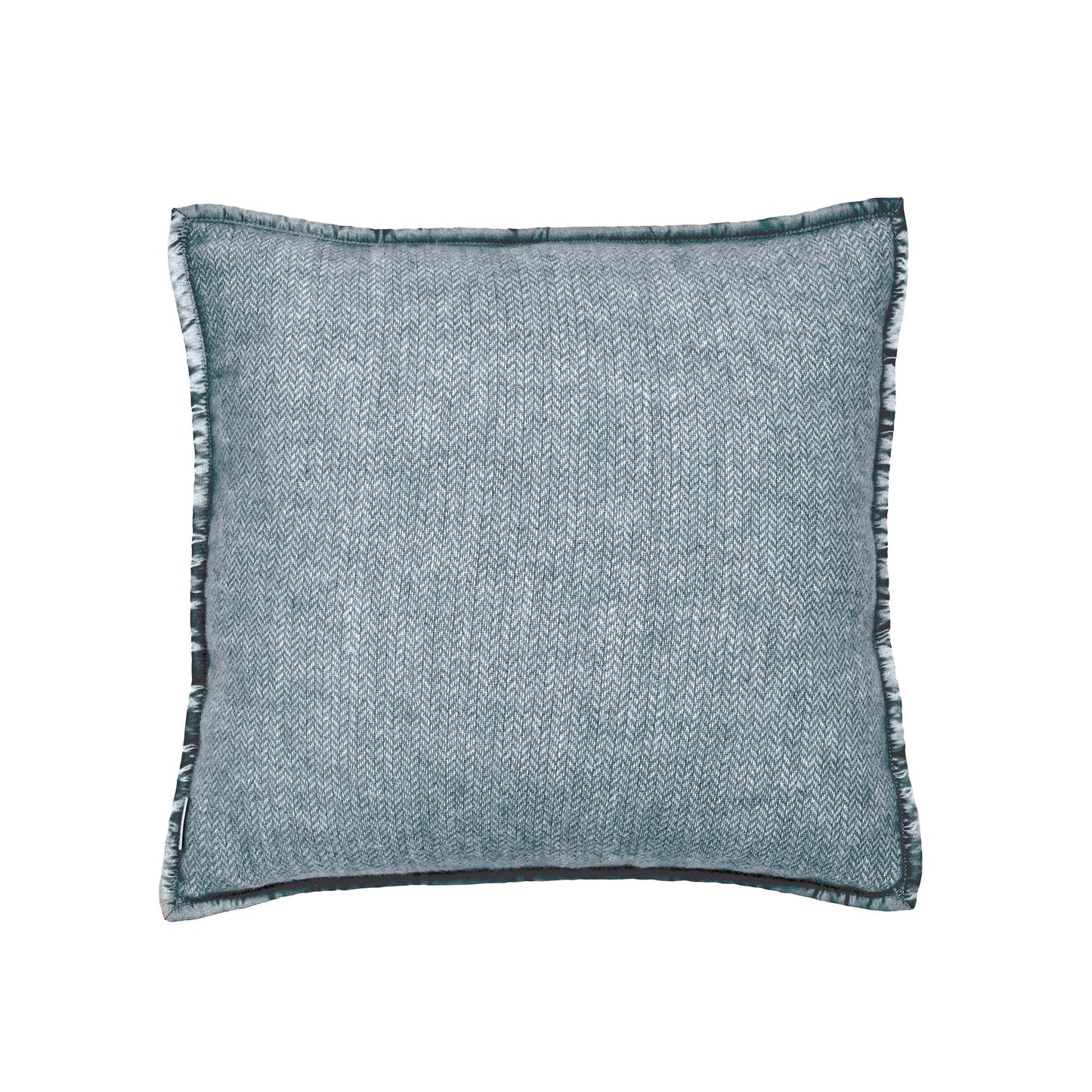 Lewin Wool Herringbone Woven Cushion 45cm x 45cm, Ballintoy Blue