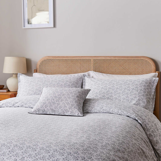 Mae Duvet Cover Set, Cloud Grey