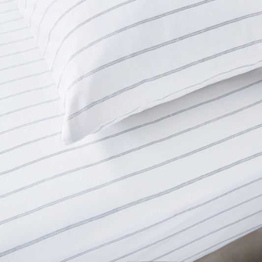 Olivia Fitted Sheets, Cloud Grey