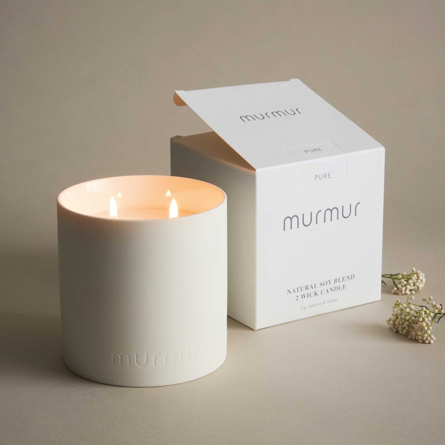 Pure 2 Wick Scented Candle