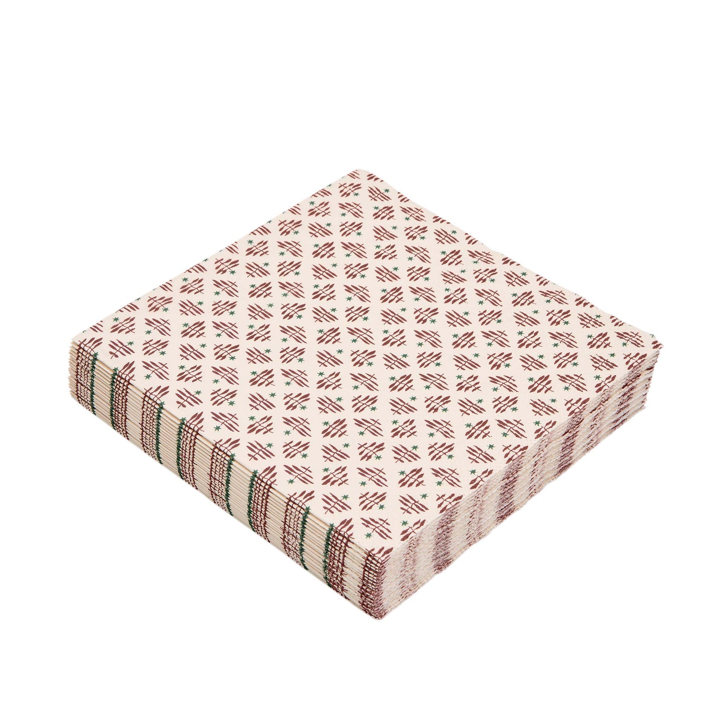 Star Paper Napkins, Red - Set of 20