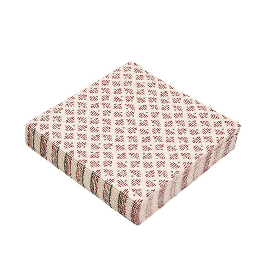 Star Paper Napkins, Red - Set of 20
