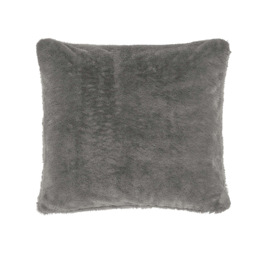 Skye Faux Fur Cushion, Storm Grey