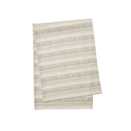 Moya Table Runner, Charcoal/Canvas Cream