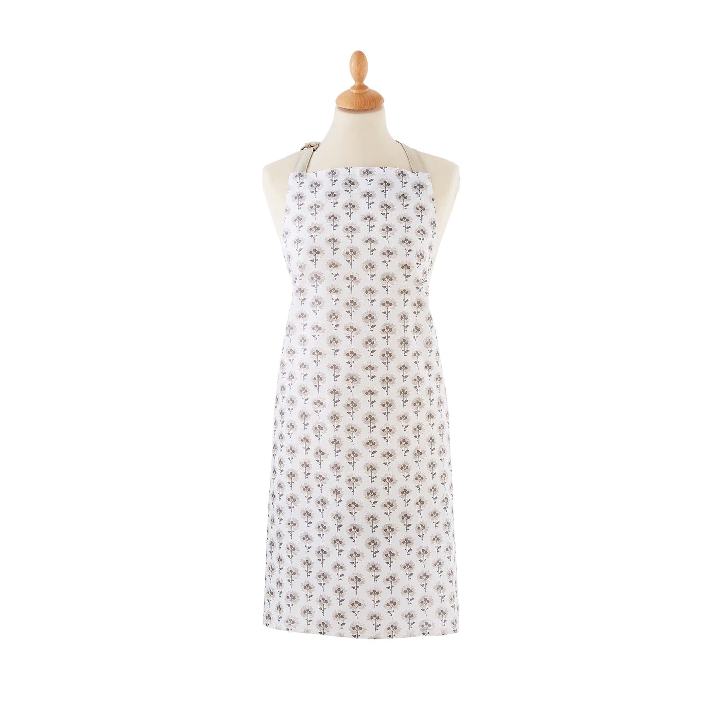 Ebba Apron, Linen & Grey