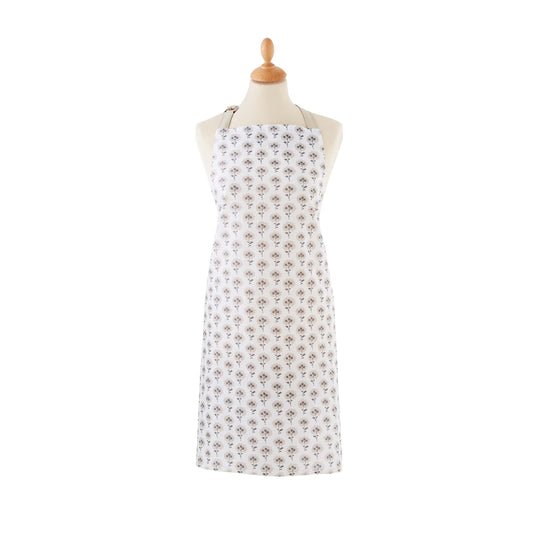 Ebba Apron, Linen & Grey