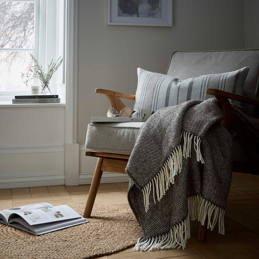 Ennis Cushion 45cm x 45cm, Storm Grey