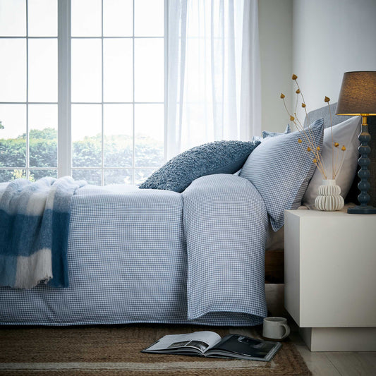 Alia Washed Gingham, Ballintoy Blue