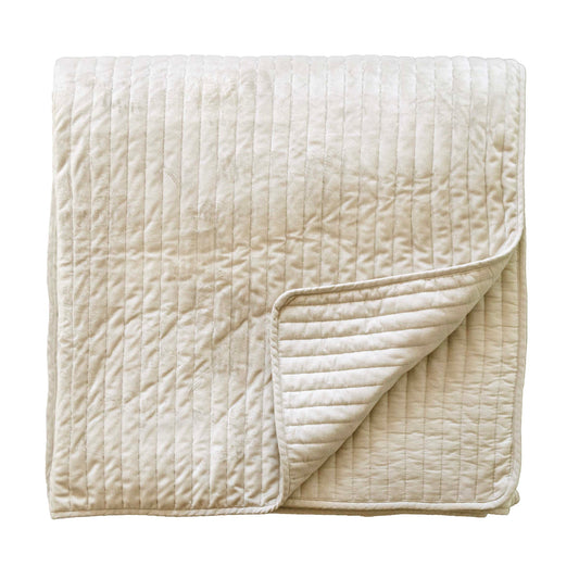 Flynn Quilted Throw, Linen